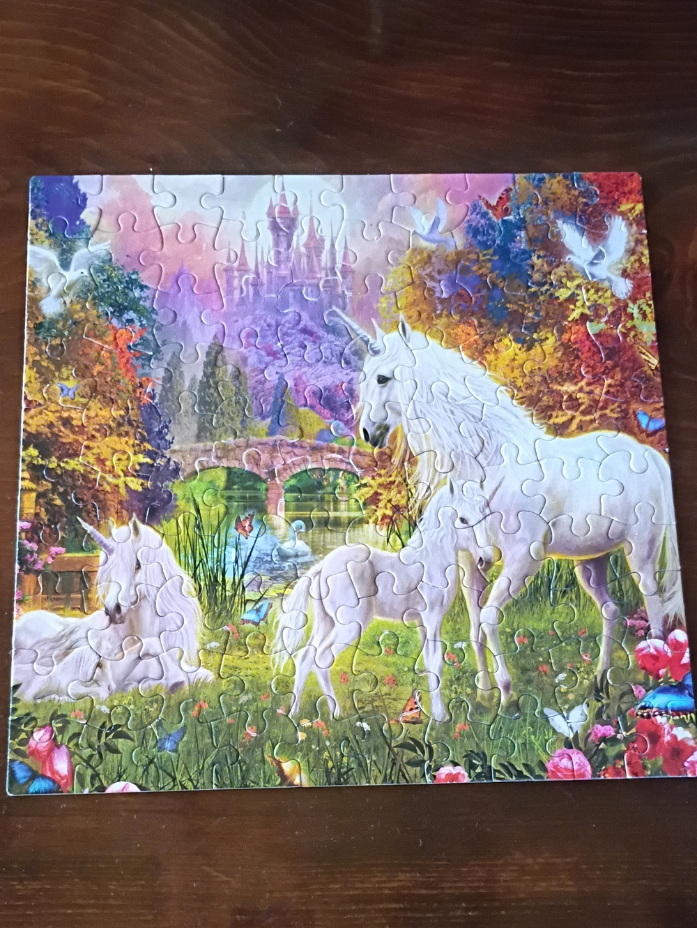 Fantasy Unicorn Jigsaw Puzzle - White Unicorns